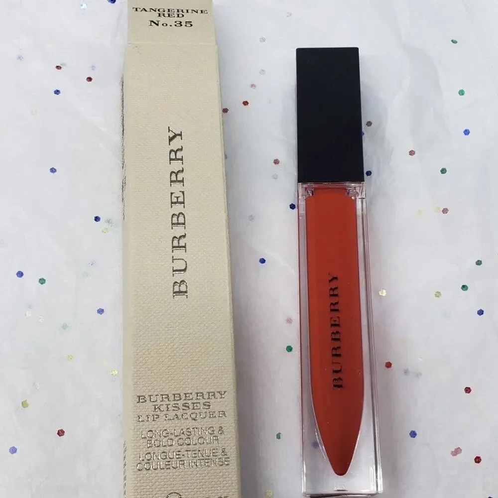Burberry Kisses Lip Lacquer Tangerine Red #35